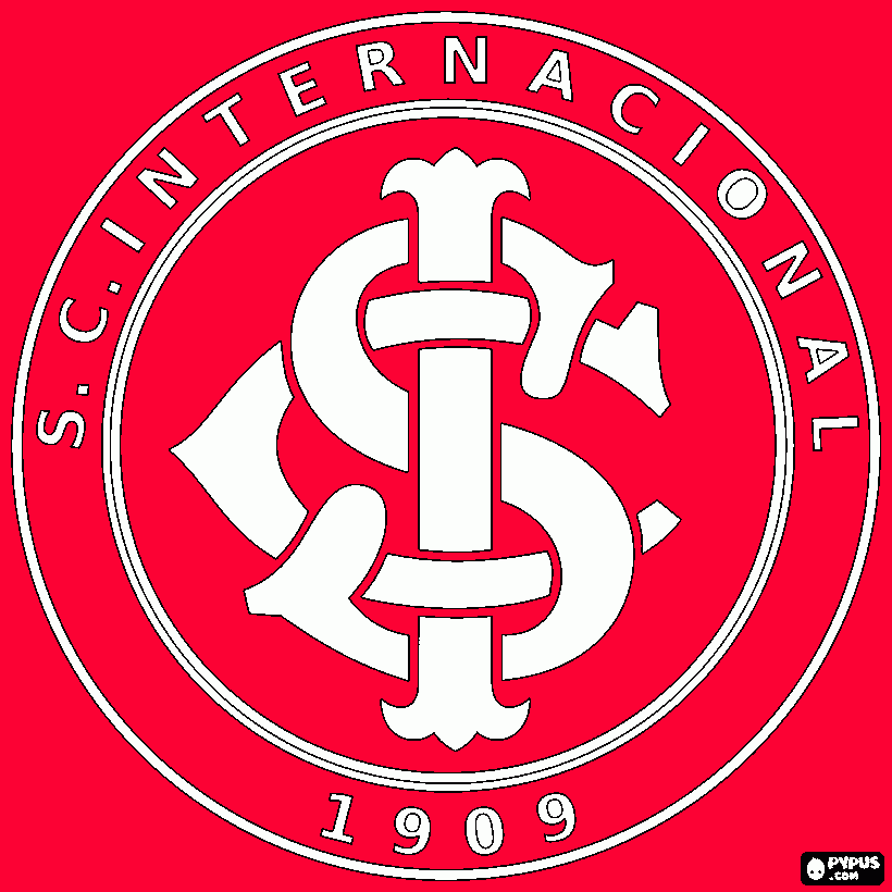 escuto do time para colorir e imprimir