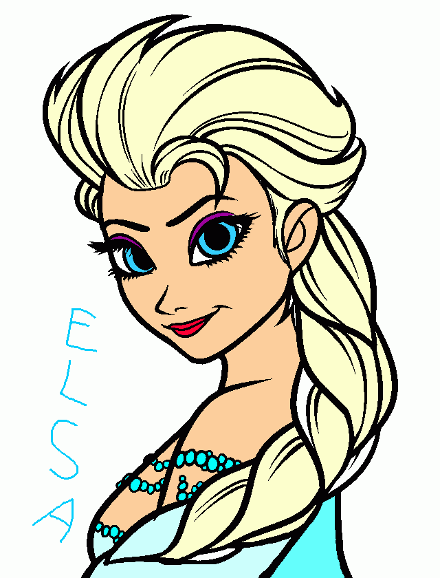 esla frozen para colorir e imprimir