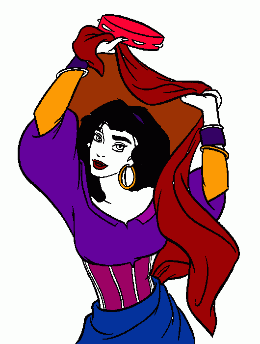 esmeralda para colorir e imprimir
