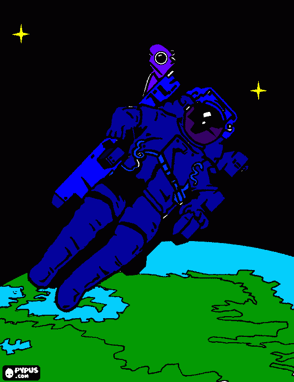 Espaço Sideral para colorir e imprimir