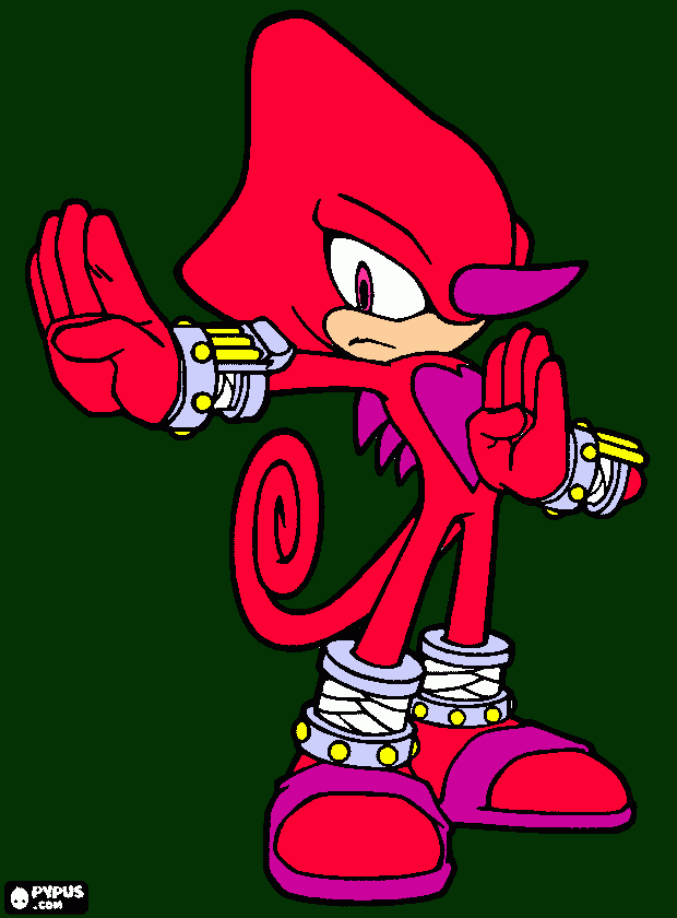 Espio the Chameleon para colorir e imprimir