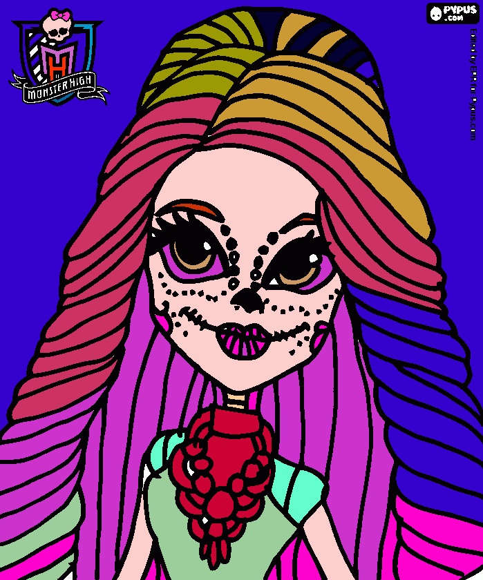 esquelita para colorir e imprimir