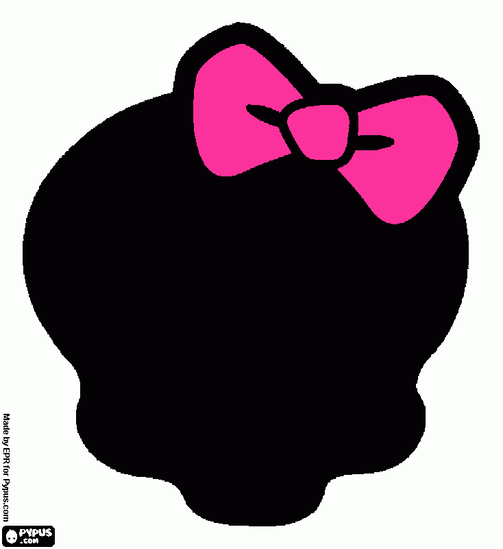 essa e caveira das monster high  para colorir e imprimir