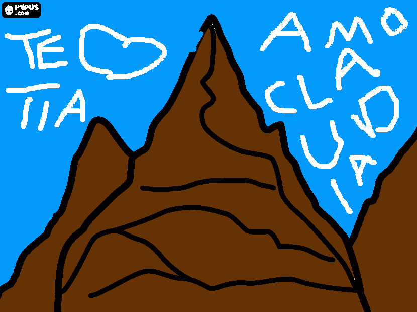 essa e uma  mantanha ispesial  para minha  tia  claudia  tia   te amo  muito  ass  daiane  tais para colorir e imprimir