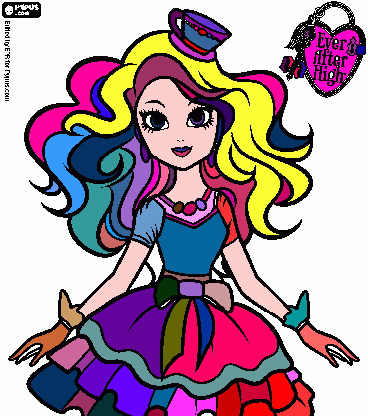 esse é o desenho maluco da M eddei para colorir e imprimir