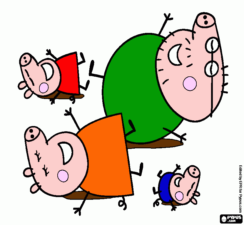 esse é o quadro é o mas lindo da peppa pig para colorir e imprimir