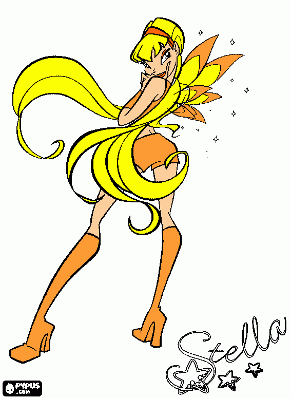 estela para colorir e imprimir