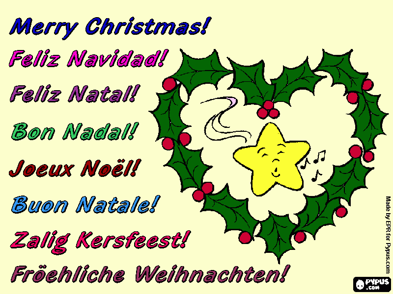 estrela com coração para colorir e imprimir