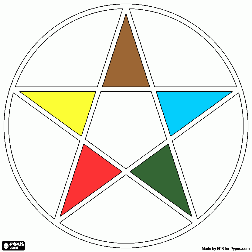 estrela de 5 pontas para colorir e imprimir