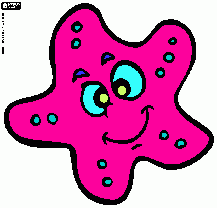 estrela do mara para colorir e imprimir