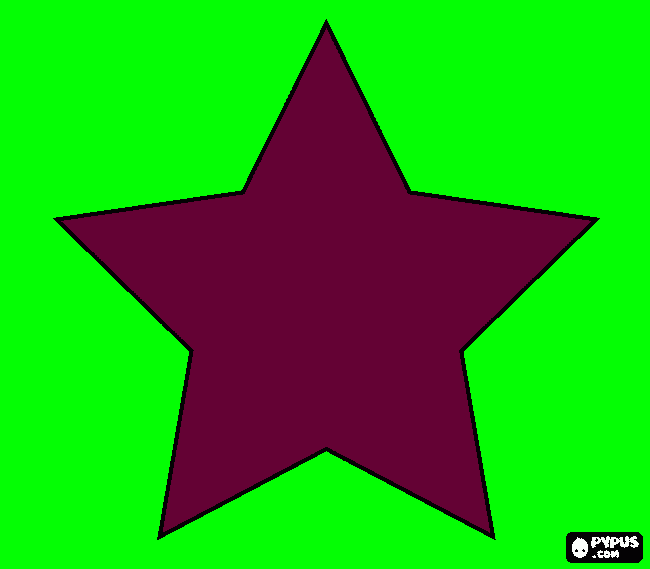 estrelinha para colorir e imprimir