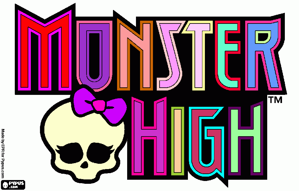 eu amo as monster eu sou muito fá para colorir e imprimir