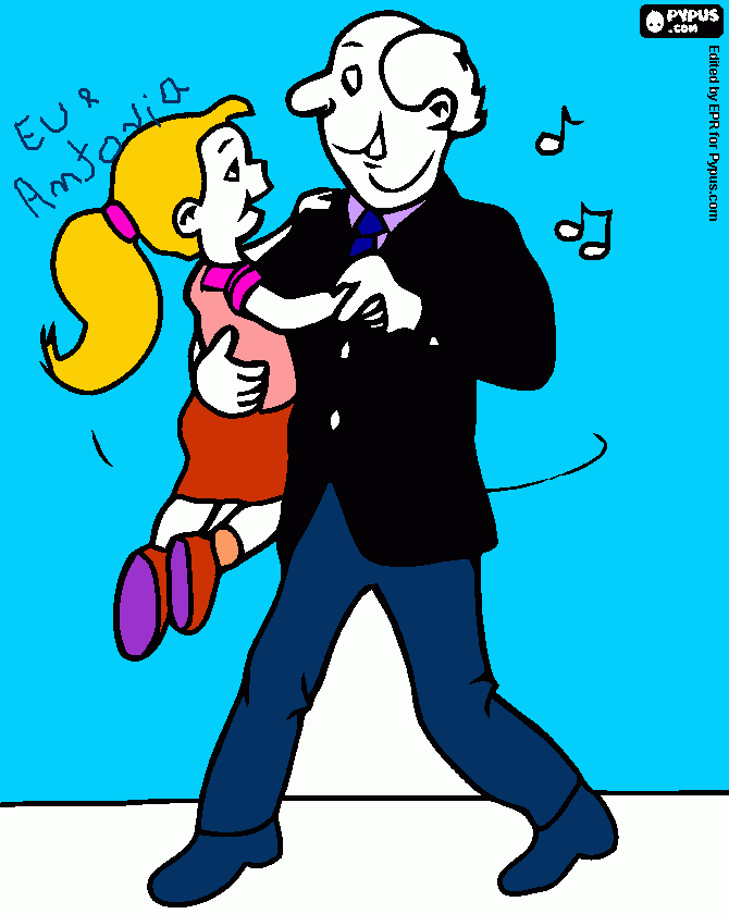 Eu e Antonia para colorir e imprimir