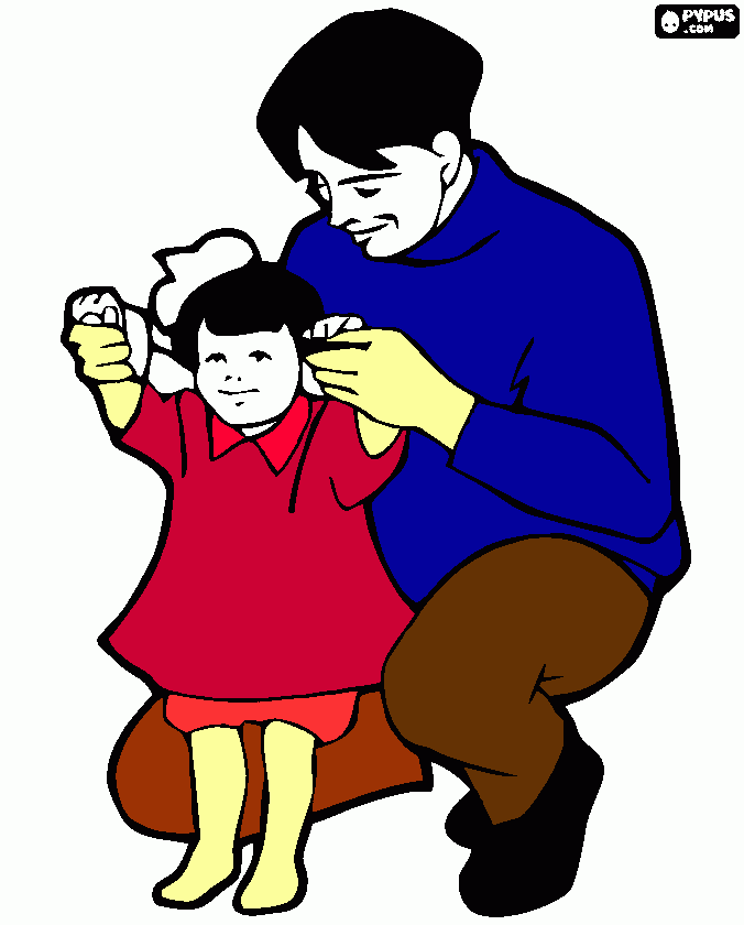 eu e o meo pai para colorir e imprimir