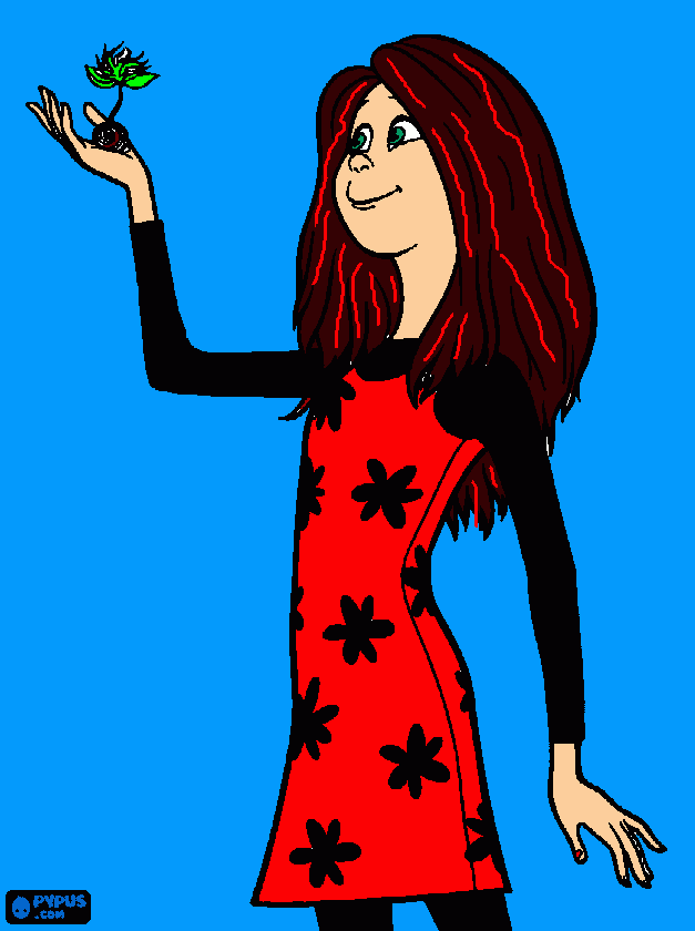 eu estou segurando uma semente de feijão... para colorir e imprimir