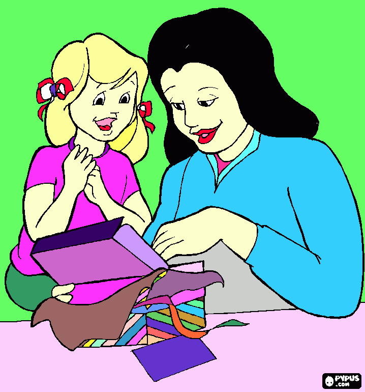 eu mimha mae para colorir e imprimir