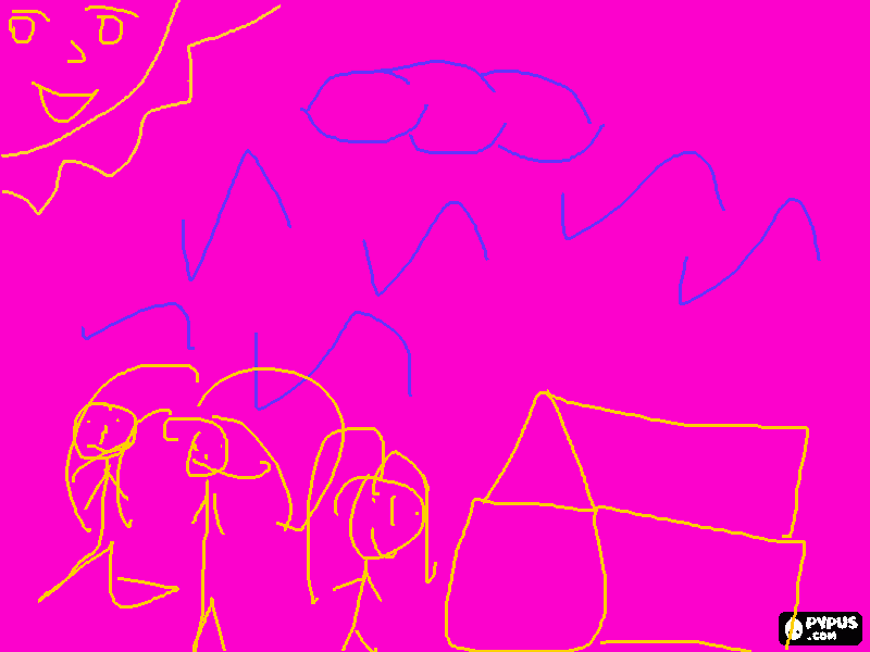 eu minha familia para colorir e imprimir