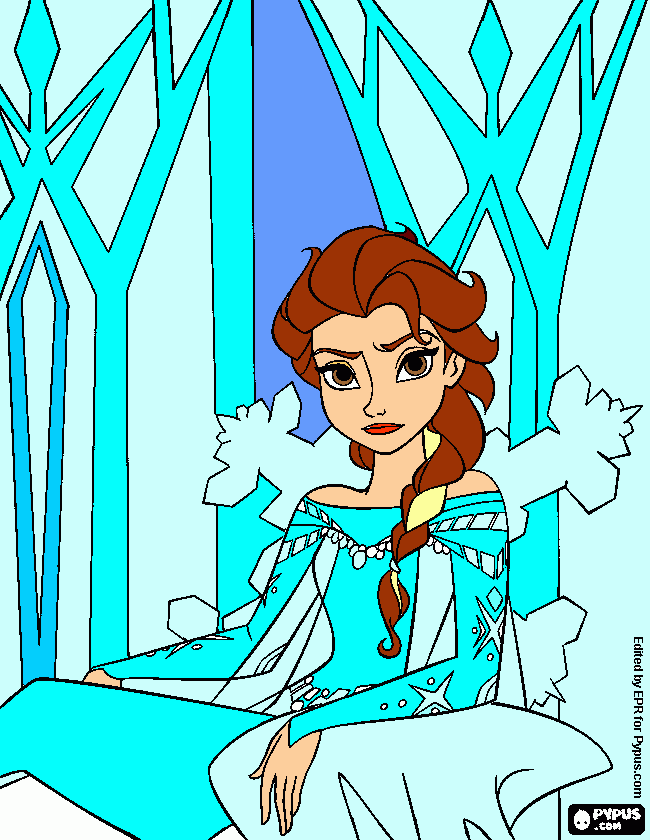 eu no frouzen para colorir e imprimir