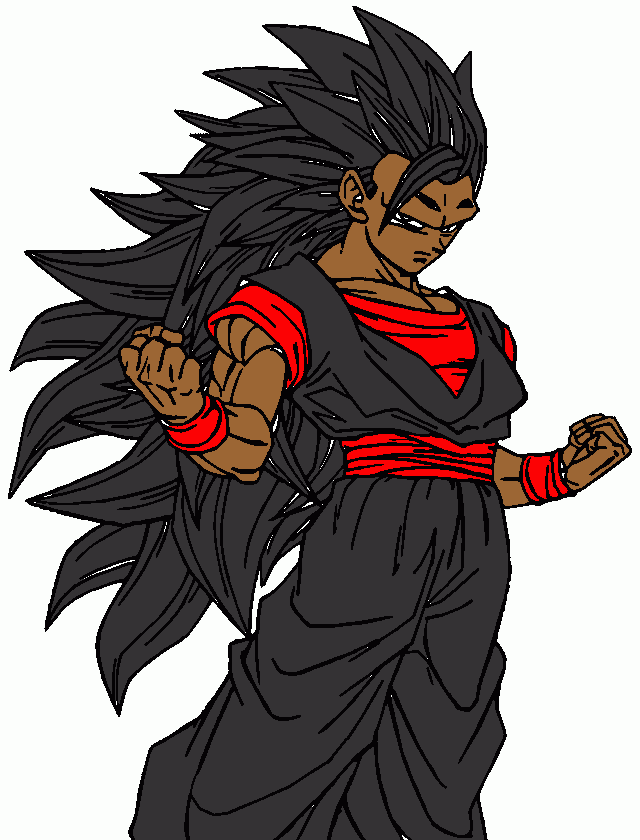 evil goku  ssj3 para colorir e imprimir