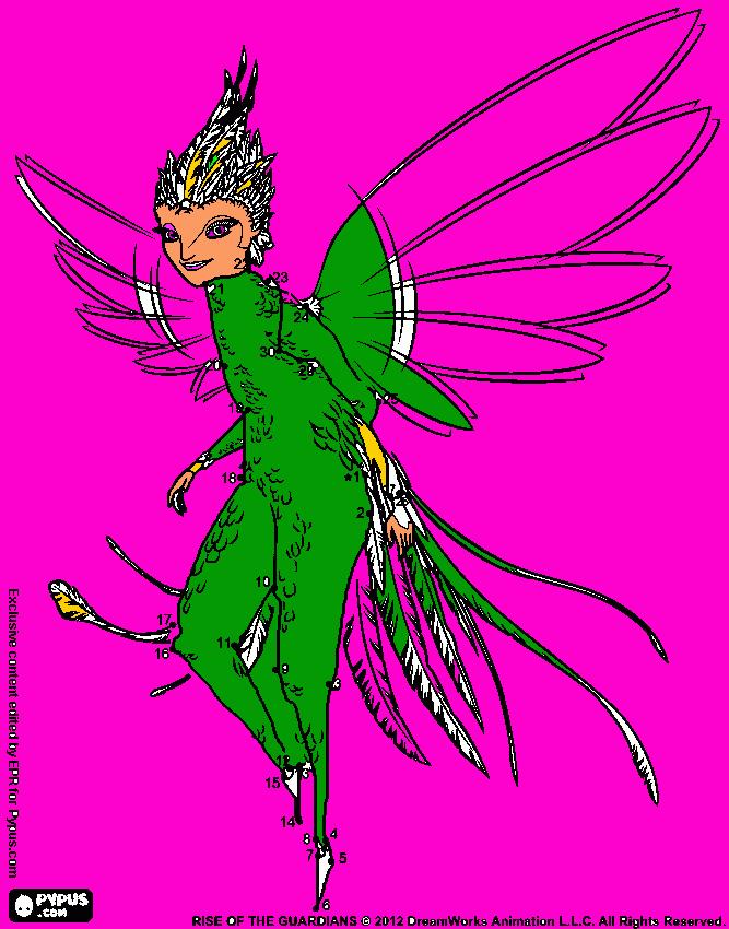 fada do dente para colorir e imprimir