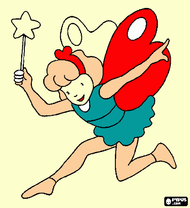 fada dos dentes para colorir e imprimir