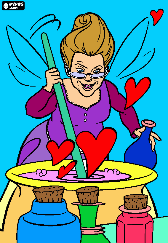 fada madrinha para colorir e imprimir