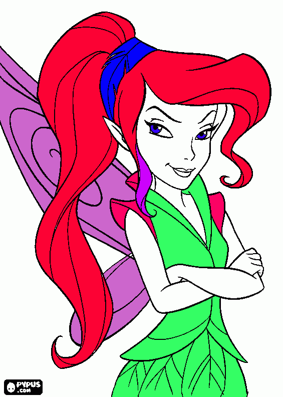 fada perfeita para colorir e imprimir