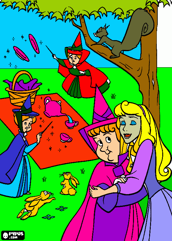 fadas e princesas para colorir e imprimir