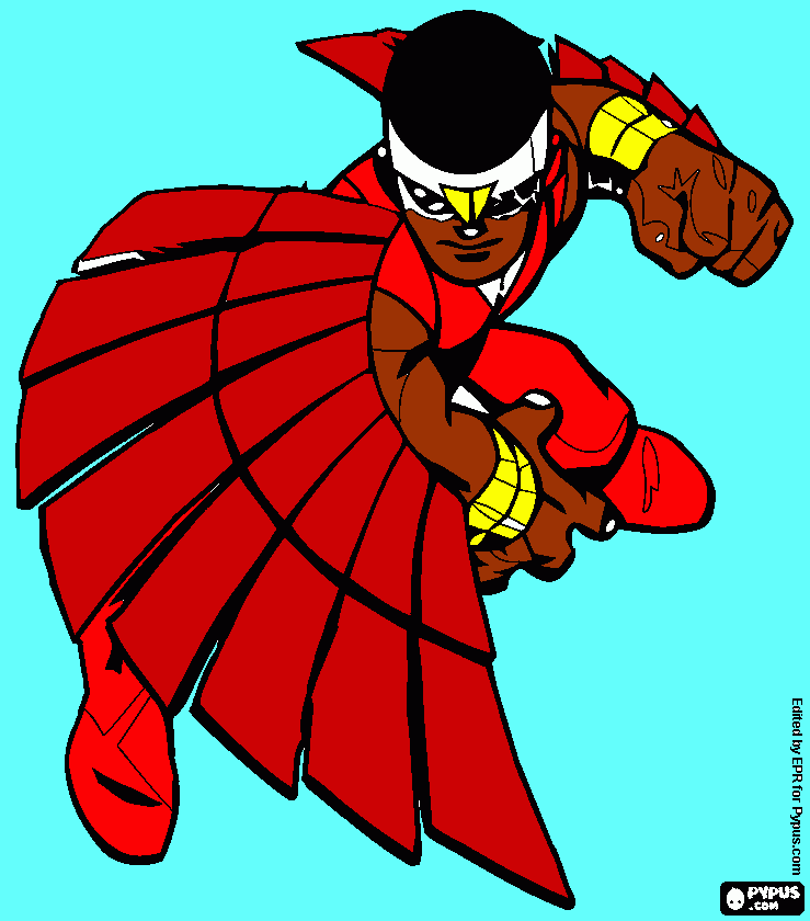 Falcão para colorir e imprimir