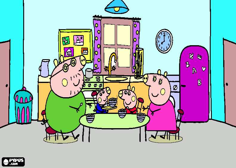 FAMILIA PEPPA - MURILO para colorir e imprimir