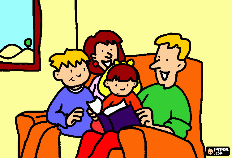 FAMÍLIA COLORIDA para colorir e imprimir