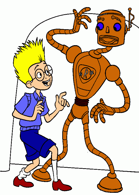 Família do futuro pintata por Pepo e Tio Dudu para colorir e imprimir