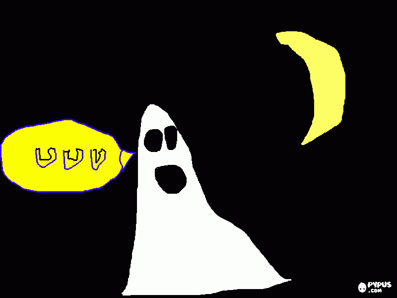 fantasmão para colorir e imprimir