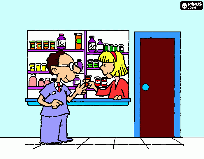 farmácia para colorir e imprimir