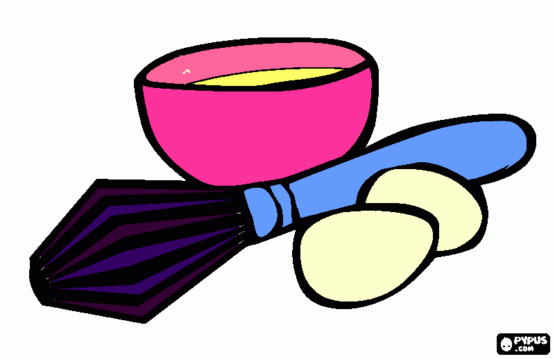 FAZER BOLO para colorir e imprimir