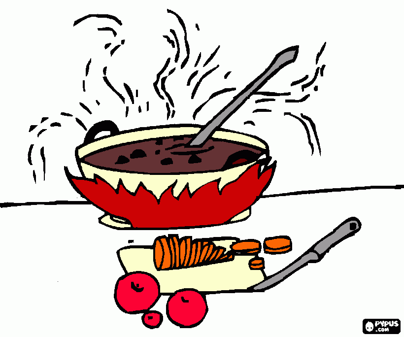 Feijoada para colorir e imprimir