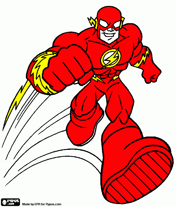 Felipe Flash para colorir e imprimir