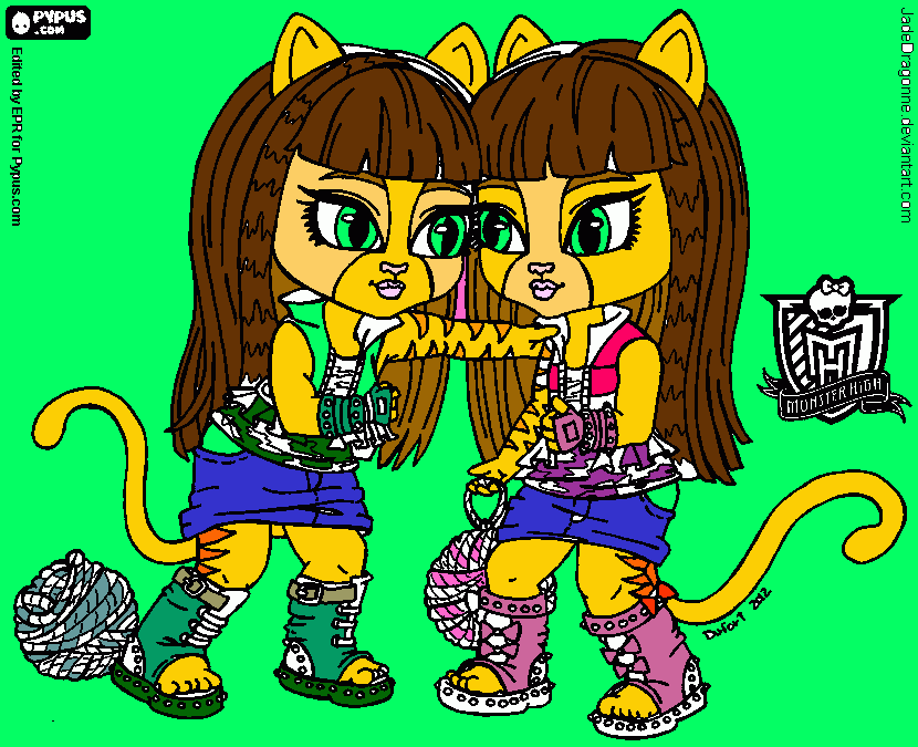 fenneda e gabiriela para colorir e imprimir