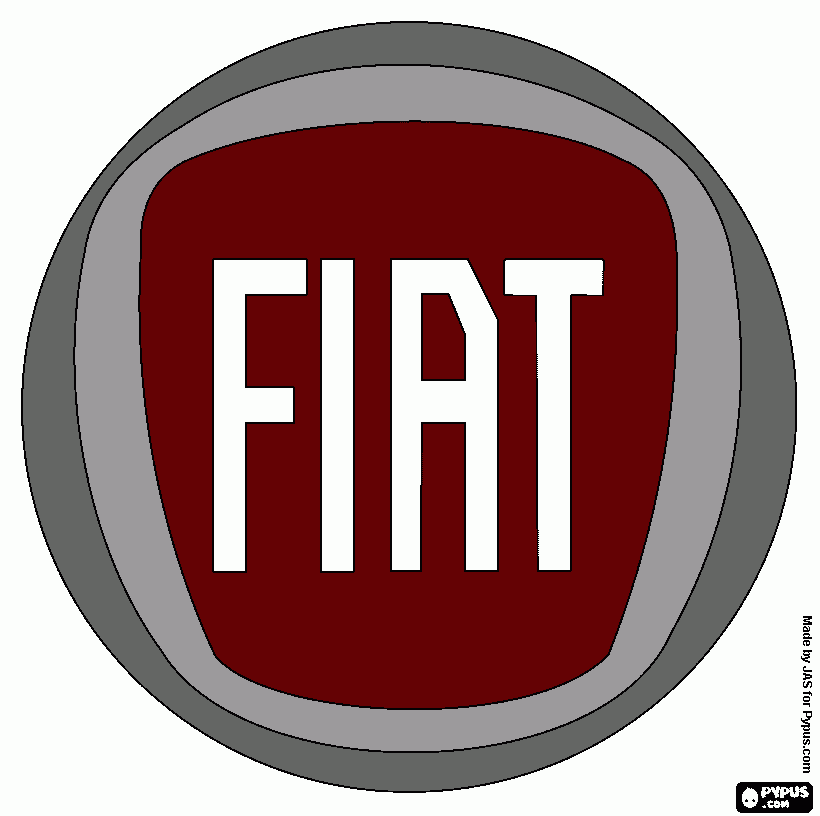 fiat para colorir e imprimir