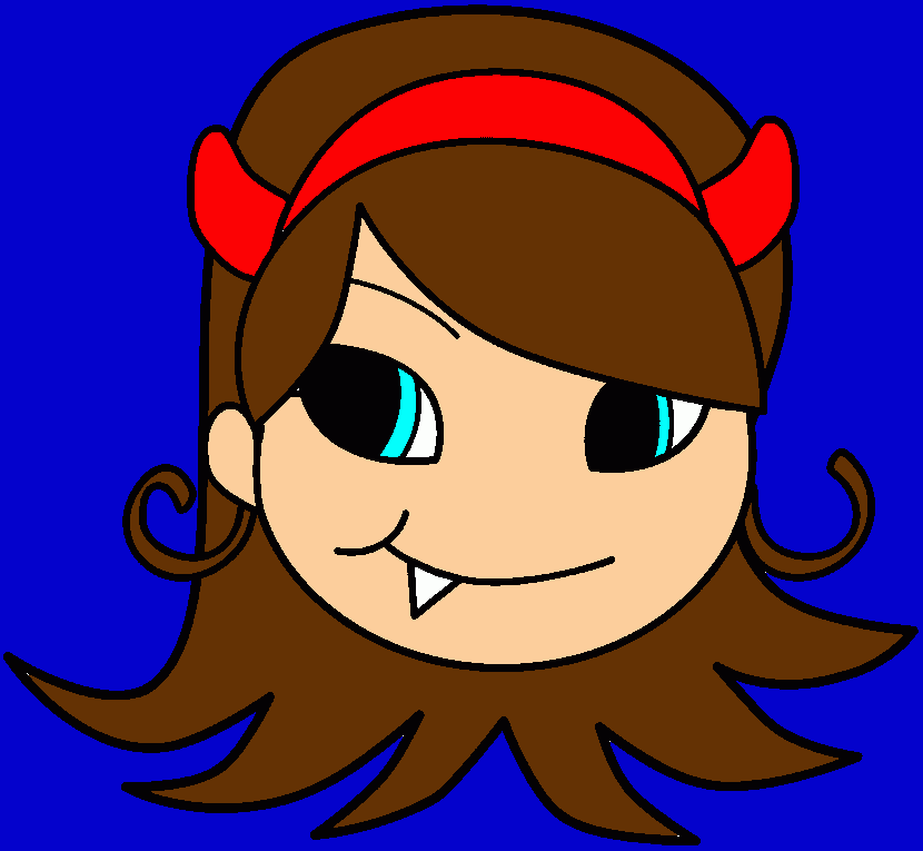 Filha do diabo e da vampira para colorir e imprimir