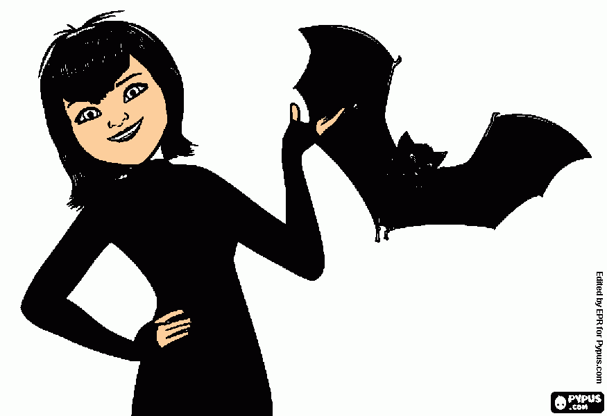 filha do dracula para colorir e imprimir