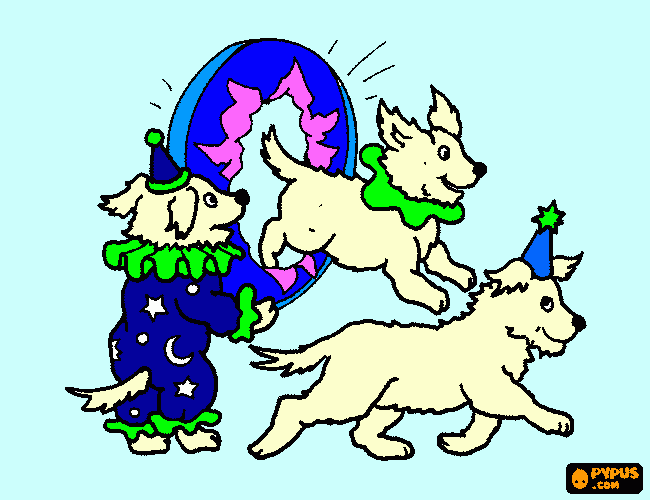 filhotes de cachorrinhos brincando (k g b) para colorir e imprimir