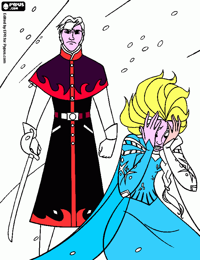 filme frozen para colorir e imprimir