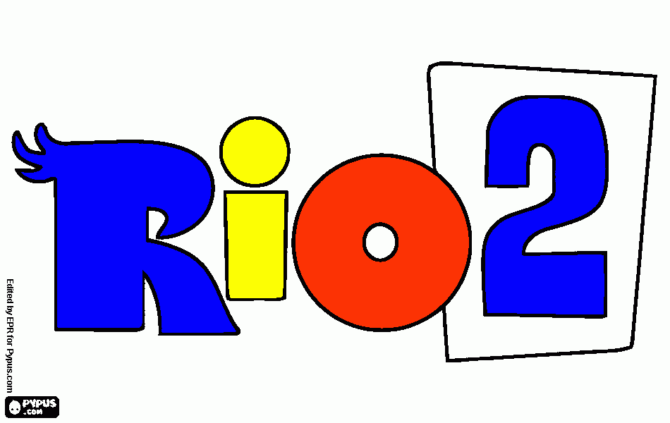 Filme rio 2  para colorir e imprimir
