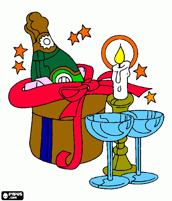 fim de ano para colorir e imprimir