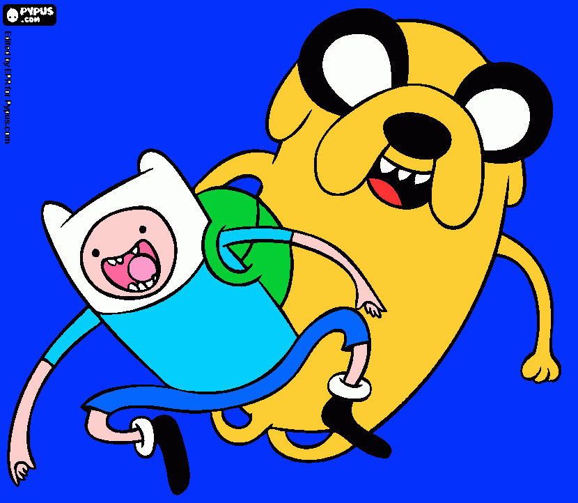 Fin e jak para colorir e imprimir