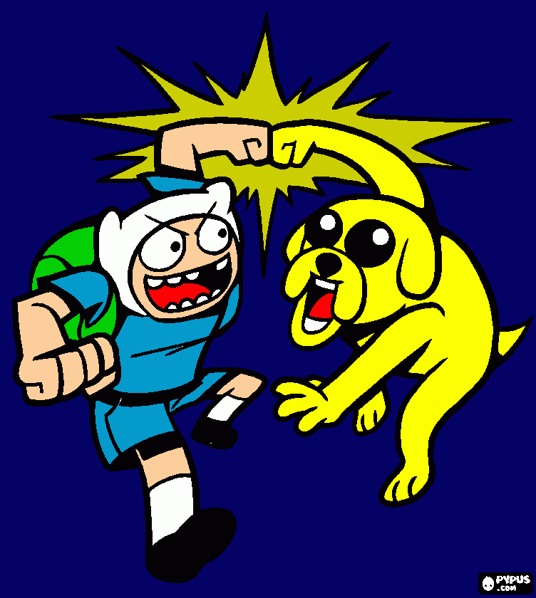 finn e jack para colorir e imprimir