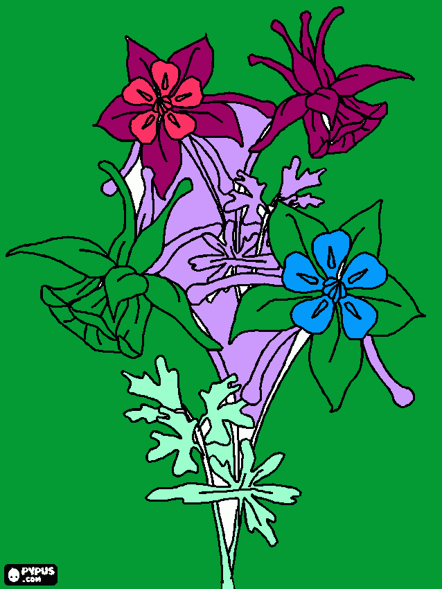 flor  brinco de  princesa para colorir e imprimir