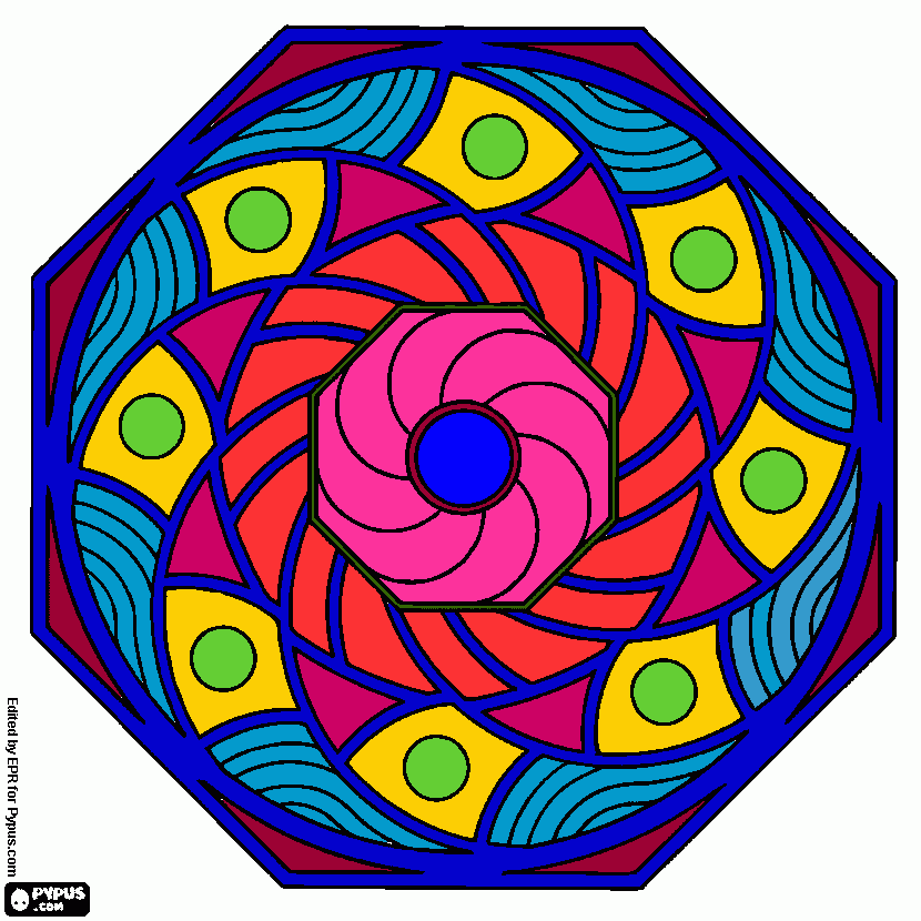 flor de madala para colorir e imprimir