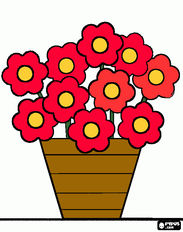 flor do caribe para colorir e imprimir